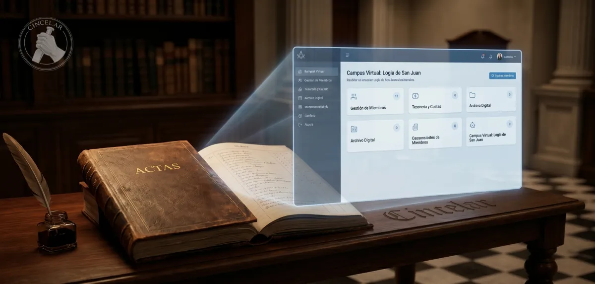Gestión para Logias Masónicas: El "Gemelo Digital" y el Poder del Campus Virtual
