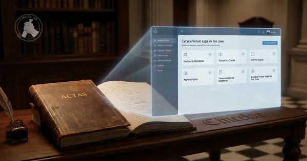 Gestión para Logias Masónicas: El "Gemelo Digital" y el Poder del Campus Virtual